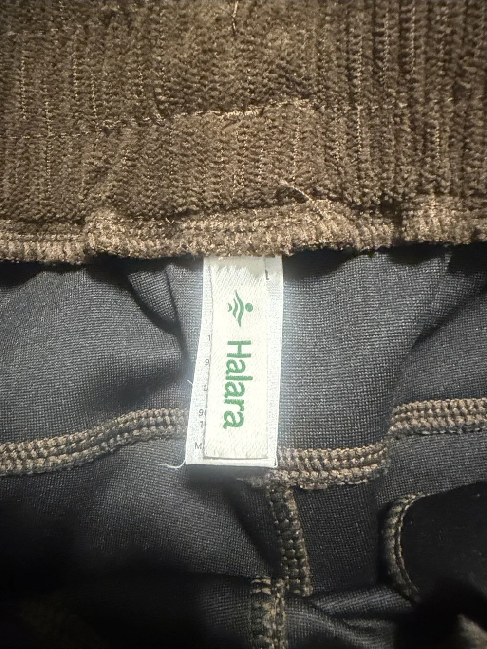 HALARA Brown Corduroy Wide-Leg Women's Trousers - Picture 5 of 7